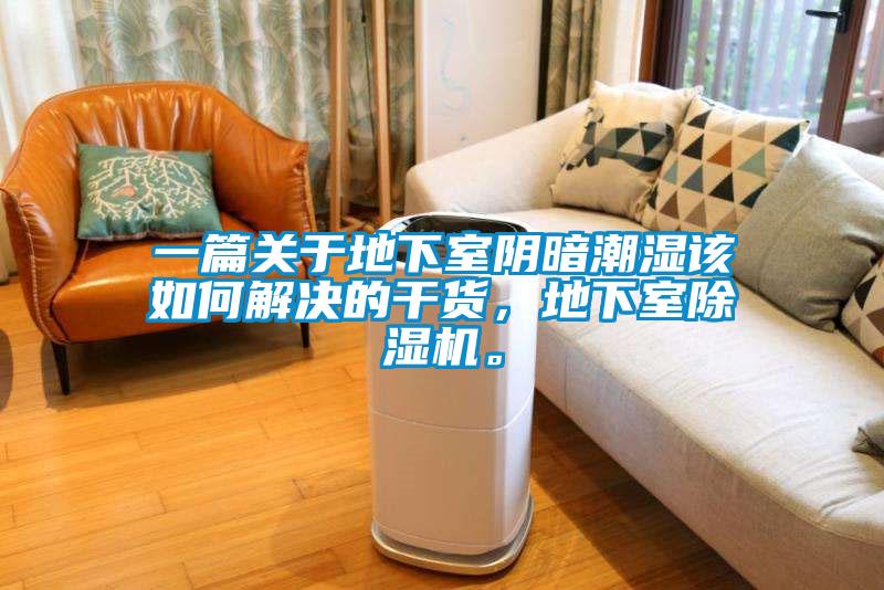 一篇關于地下室陰暗潮濕該如何解決的干貨，地下室除濕機。