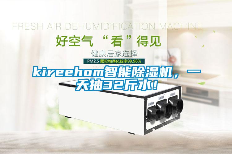 kireehom智能除濕機，一天抽32斤水！