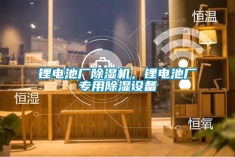 鋰電池廠除濕機，鋰電池廠專用除濕設備