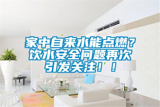 家中自來水能點燃？飲水安全問題再次引發關注?。?/></p>
                              <p style=
