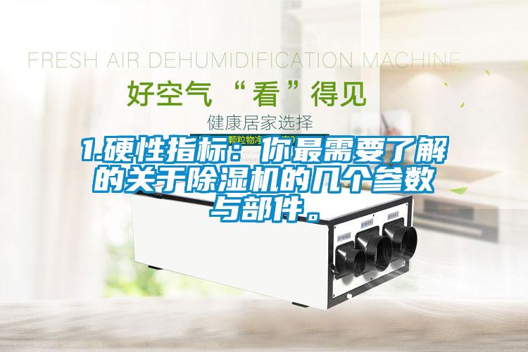 1.硬性指標：你最需要了解的關于除濕機的幾個參數與部件。
