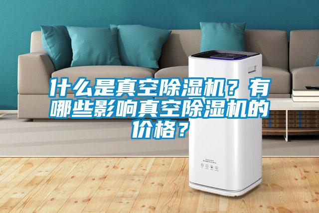 什么是真空除濕機？有哪些影響真空除濕機的價格？