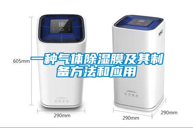 一種氣體除濕膜及其制備方法和應用