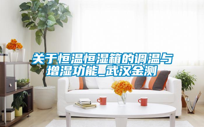 關于恒溫恒濕箱的調溫與增濕功能_武漢金測