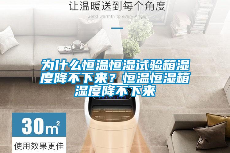 為什么恒溫恒濕試驗箱濕度降不下來？恒溫恒濕箱濕度降不下來