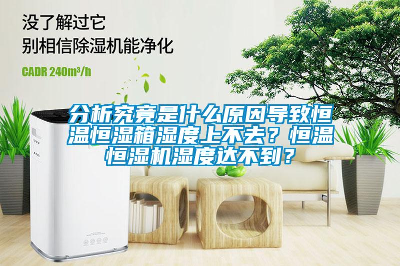 分析究竟是什么原因導致恒溫恒濕箱濕度上不去？恒溫恒濕機濕度達不到？