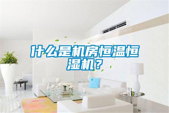 什么是機房恒溫恒濕機？