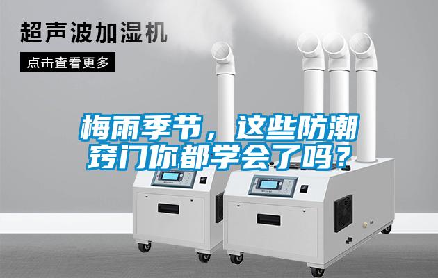 梅雨季節，這些防潮竅門你都學會了嗎？