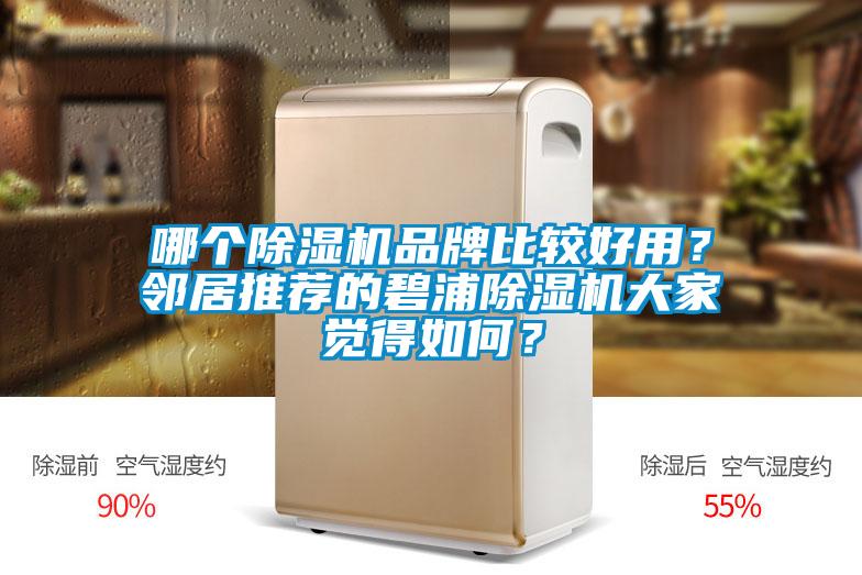 哪個除濕機品牌比較好用？鄰居推薦的碧浦除濕機大家覺得如何？