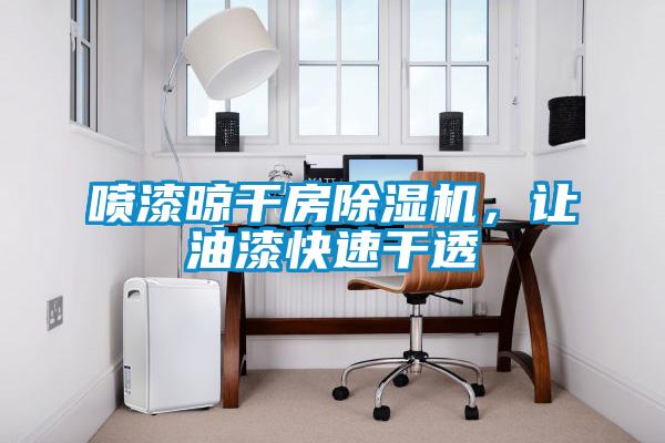 噴漆晾干房除濕機，讓油漆快速干透