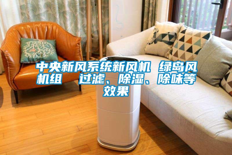 中央新風系統新風機 綠島風機組  過濾、除濕、除味等效果
