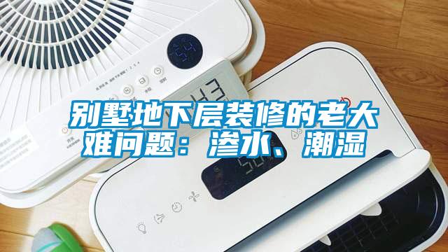別墅地下層裝修的老大難問題：滲水、潮濕