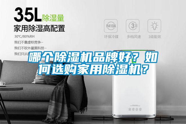 哪個除濕機品牌好？如何選購家用除濕機？