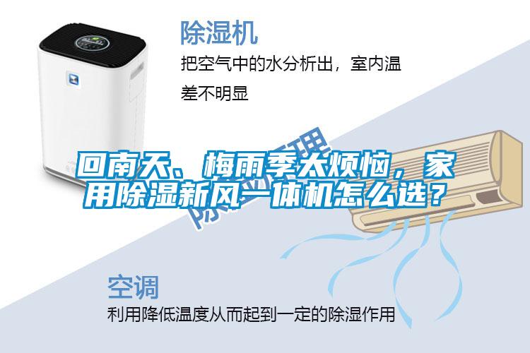 回南天、梅雨季太煩惱，家用除濕新風一體機怎么選？
