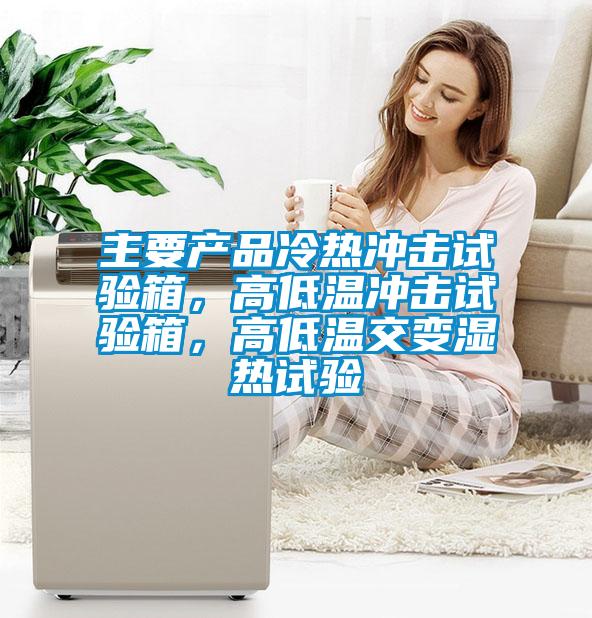 主要產品冷熱沖擊試驗箱，高低溫沖擊試驗箱，高低溫交變濕熱試驗