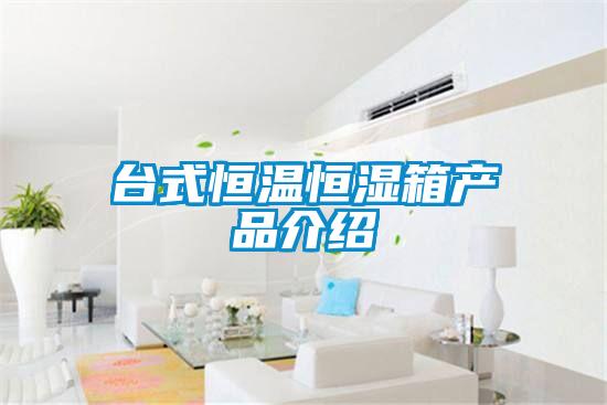 臺式恒溫恒濕箱產品介紹