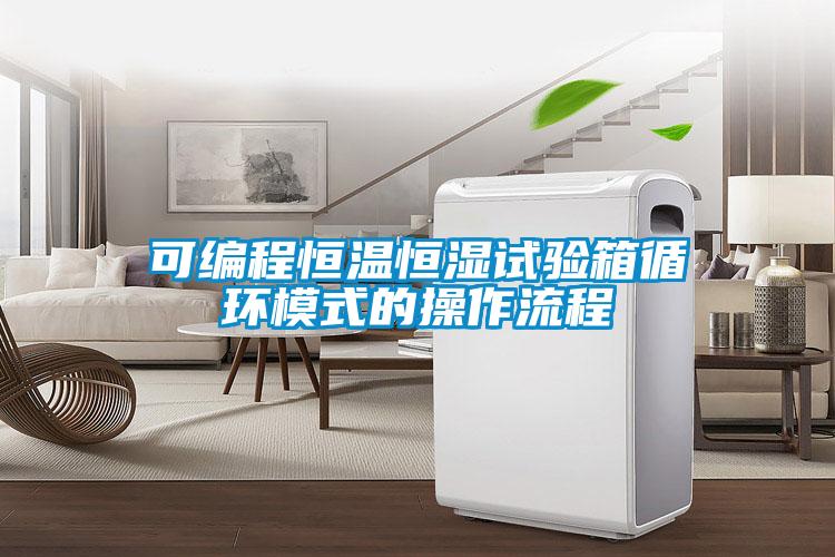 可編程恒溫恒濕試驗箱循環模式的操作流程