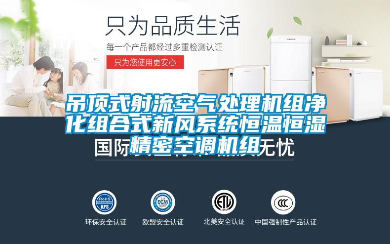 吊頂式射流空氣處理機組凈化組合式新風系統恒溫恒濕精密空調機組