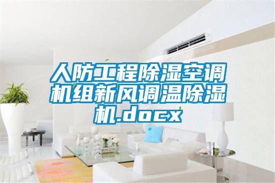 人防工程除濕空調機組新風調溫除濕機.docx