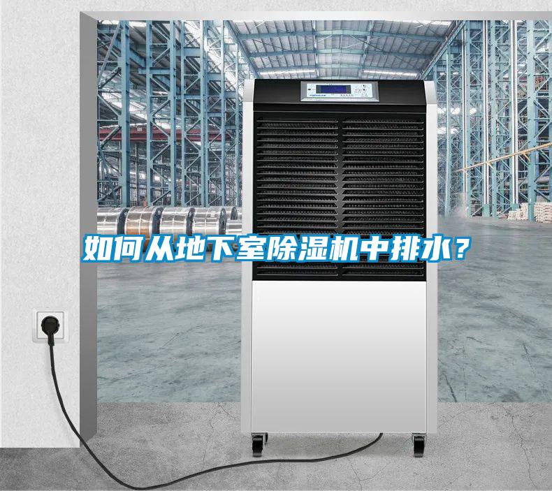 如何從地下室除濕機中排水？