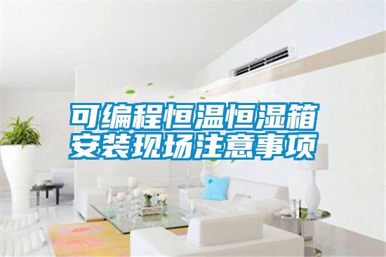 可編程恒溫恒濕箱安裝現場注意事項