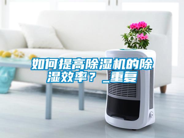 如何提高除濕機的除濕效率？_重復