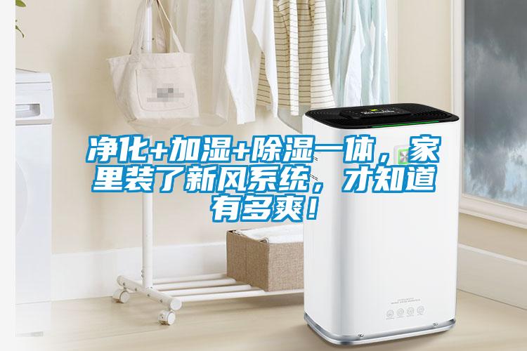 凈化+加濕+除濕一體，家里裝了新風系統，才知道有多爽！