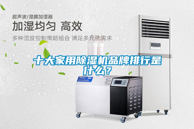 十大家用除濕機品牌排行是什么？