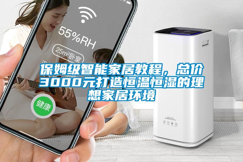 保姆級智能家居教程，總價3000元打造恒溫恒濕的理想家居環境