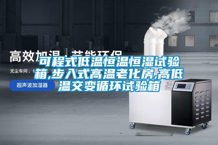 可程式低溫恒溫恒濕試驗箱,步入式高溫老化房,高低溫交變循環試驗箱
