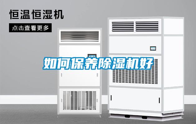 如何保養除濕機好