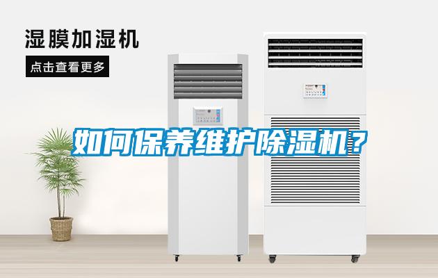 如何保養維護除濕機？