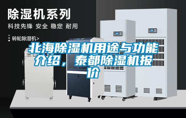 北海除濕機用途與功能介紹，泰都除濕機報價