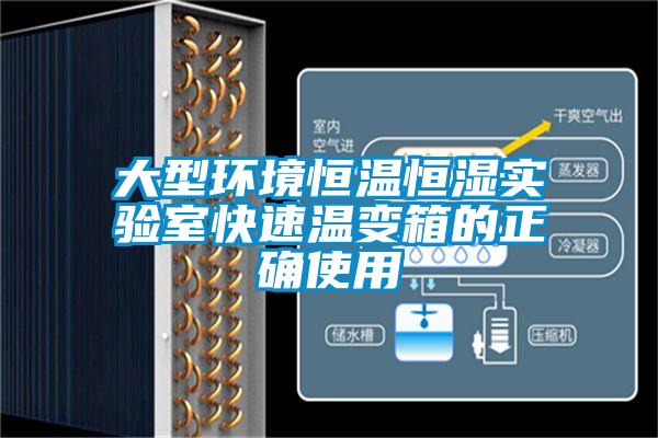 大型環境恒溫恒濕實驗室快速溫變箱的正確使用
