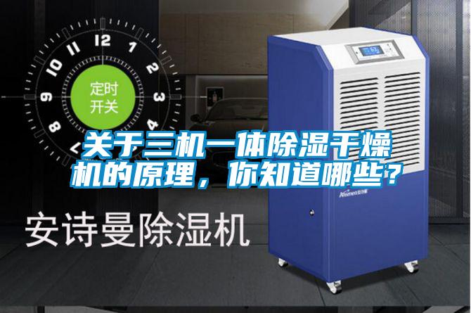 關于三機一體除濕干燥機的原理，你知道哪些？