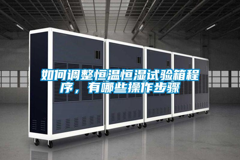 如何調整恒溫恒濕試驗箱程序，有哪些操作步驟