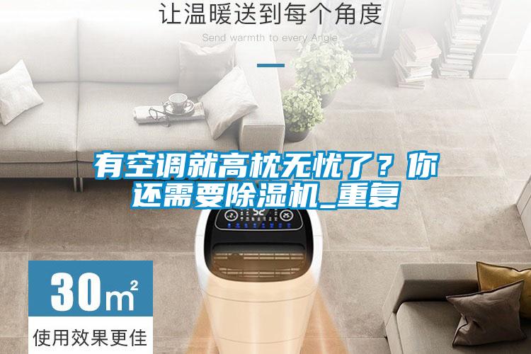 有空調就高枕無憂了？你還需要除濕機_重復