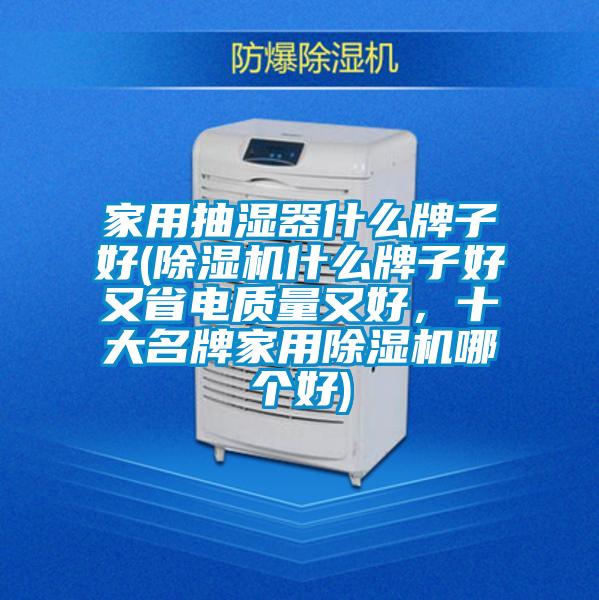 家用抽濕器什么牌子好(除濕機什么牌子好又省電質量又好，十大名牌家用除濕機哪個好)