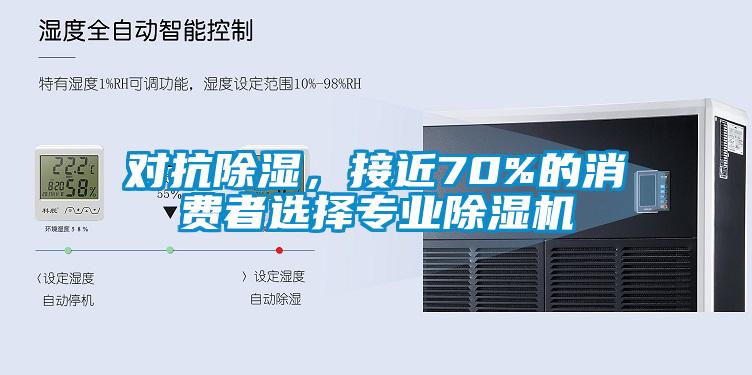 對抗除濕，接近70%的消費者選擇專業除濕機