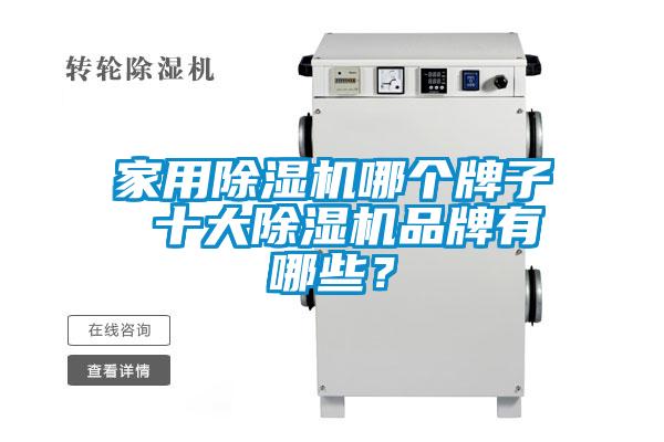 家用除濕機哪個牌子 十大除濕機品牌有哪些？
