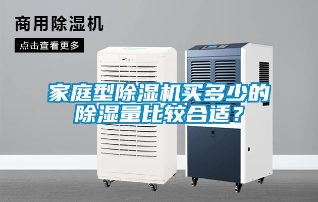 家庭型除濕機買多少的除濕量比較合適？