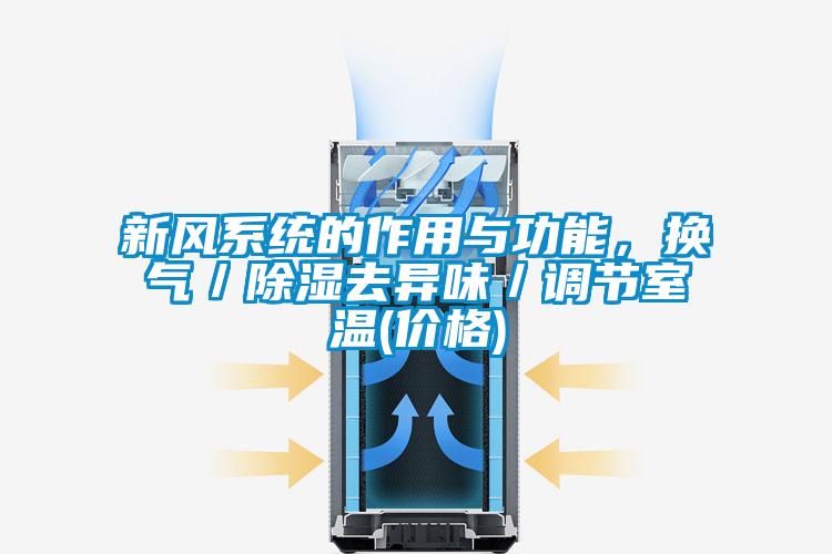 新風系統的作用與功能，換氣／除濕去異味／調節室溫(價格)