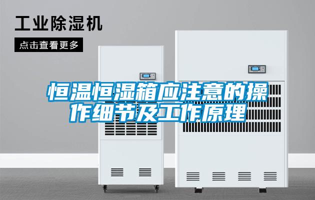 恒溫恒濕箱應注意的操作細節及工作原理