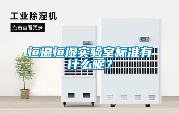 恒溫恒濕實驗室標準有什么呢？