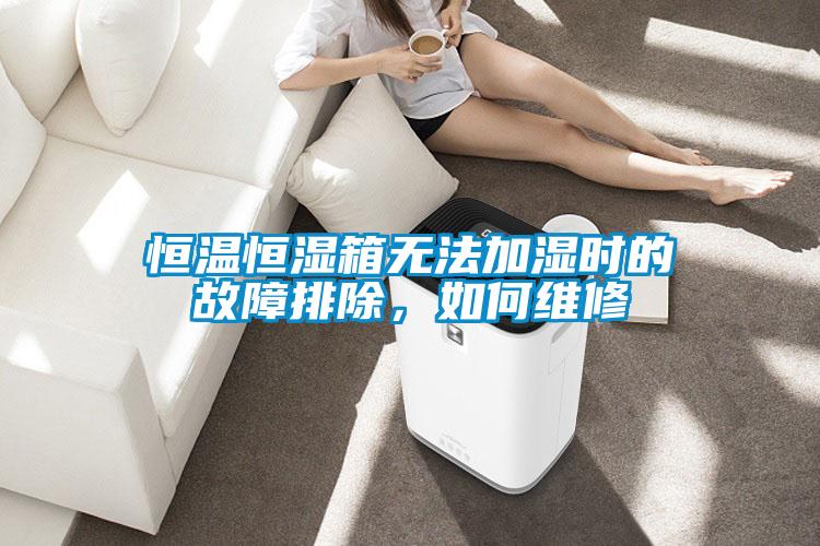 恒溫恒濕箱無法加濕時的故障排除，如何維修