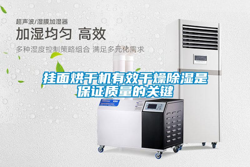 掛面烘干機有效干燥除濕是保證質量的關鍵