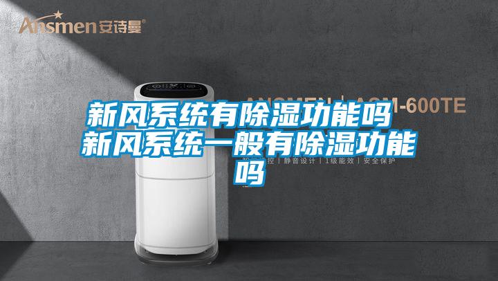 新風系統有除濕功能嗎 新風系統一般有除濕功能嗎