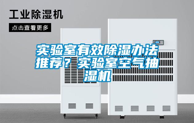 實驗室有效除濕辦法推薦？實驗室空氣抽濕機