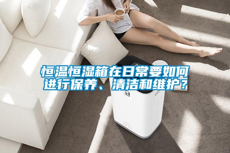 恒溫恒濕箱在日常要如何進行保養、清潔和維護？