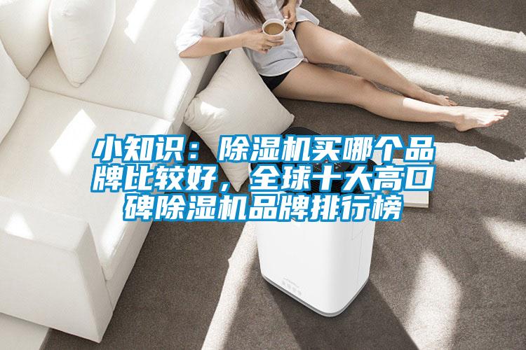 小知識：除濕機買哪個品牌比較好，全球十大高口碑除濕機品牌排行榜